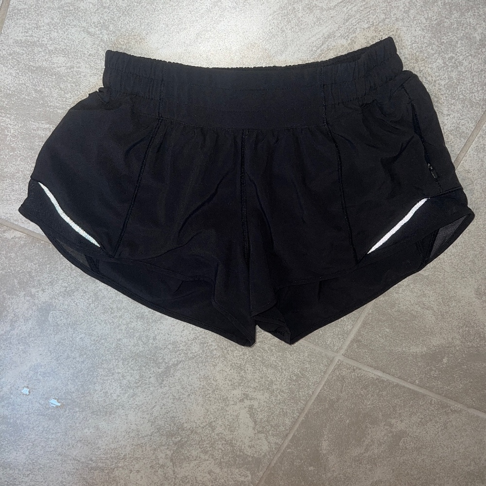 Lululemon Black Hotty Hot Shorts